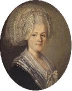 Nils Schillmark Portrait of Anna Maria Backman painting